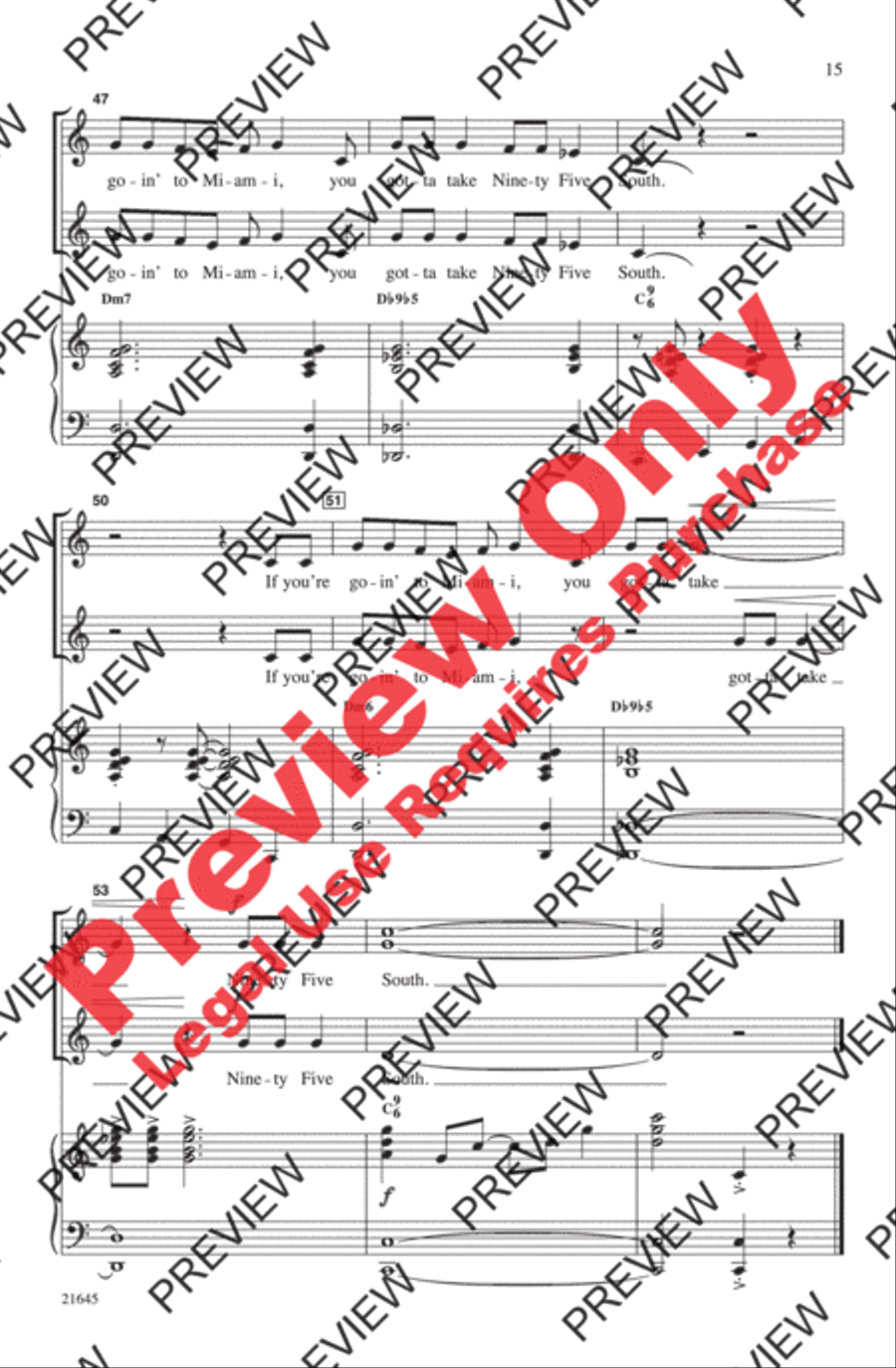 A Jazz Trio 2-Part scores gallery preview page 15