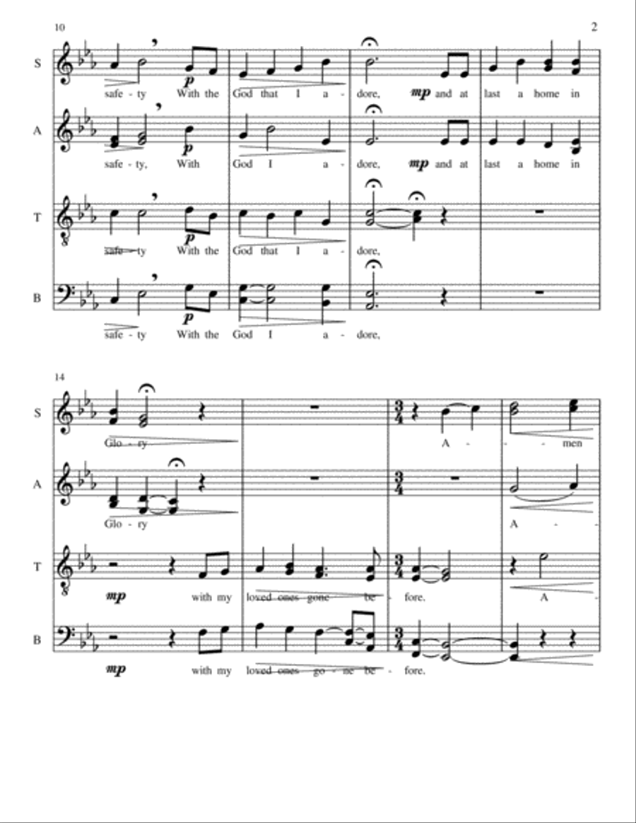 A Simple Prayer A Simple Prayer 4-Part scores gallery preview page 2