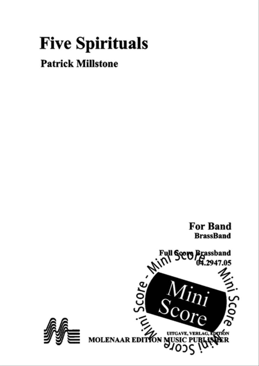 Five Spirituals 3-Part scores gallery preview page 3
