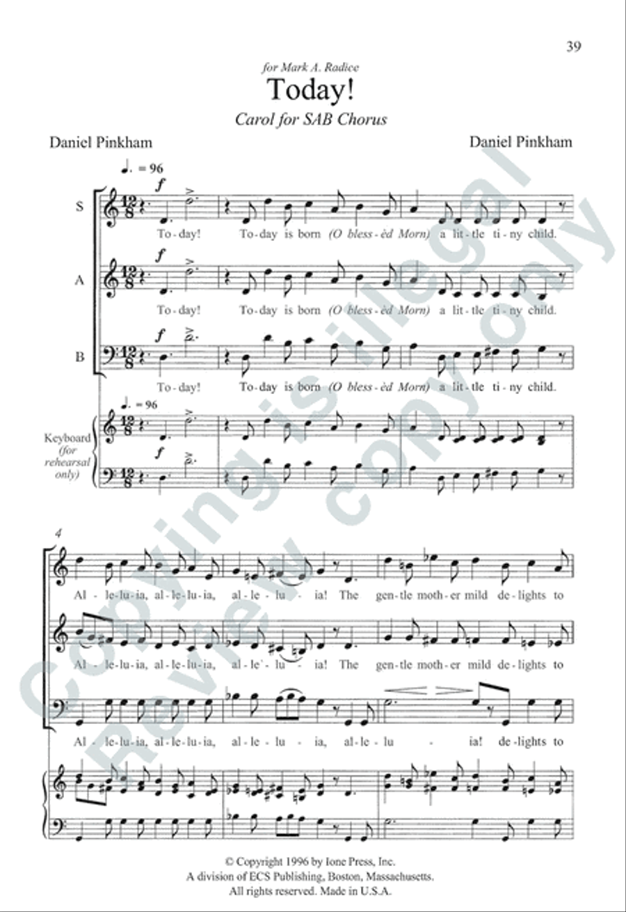 Somerset Anthem Books, Volume I (Advent & Christmas) 3-Part scores gallery preview page 33