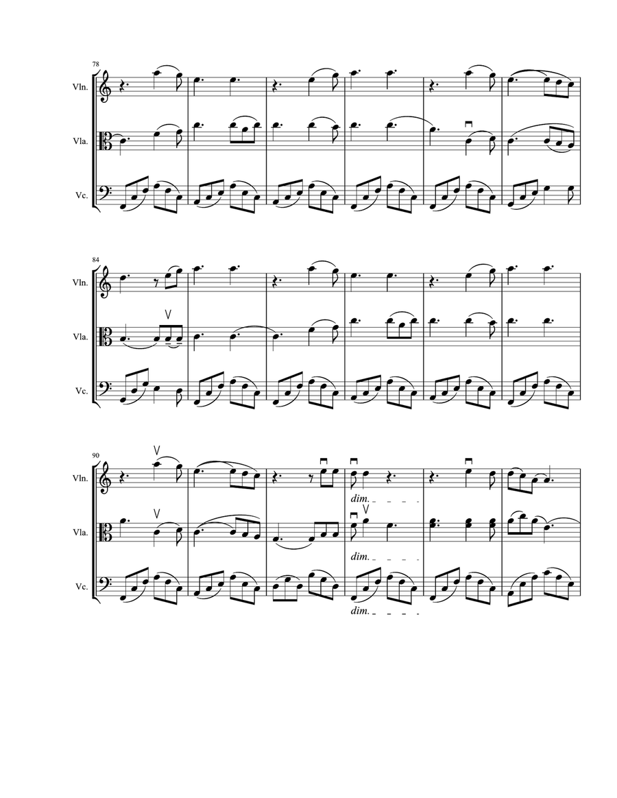Hallelujah String Trio scores gallery preview page 5