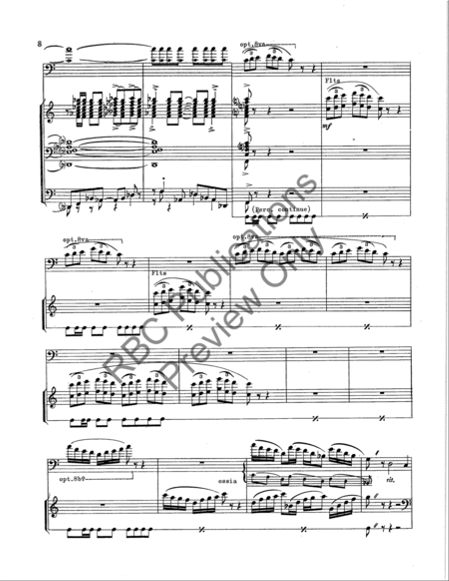 Aria For Trombone Aria For Trombone Concert Band scores gallery preview page 9