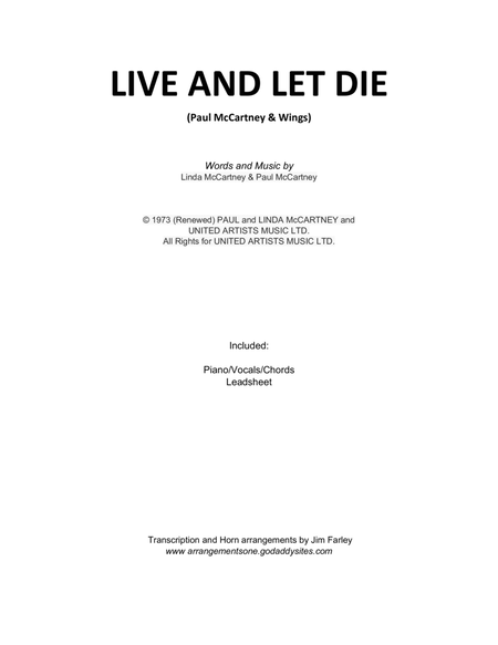 Live And Let Die image number null