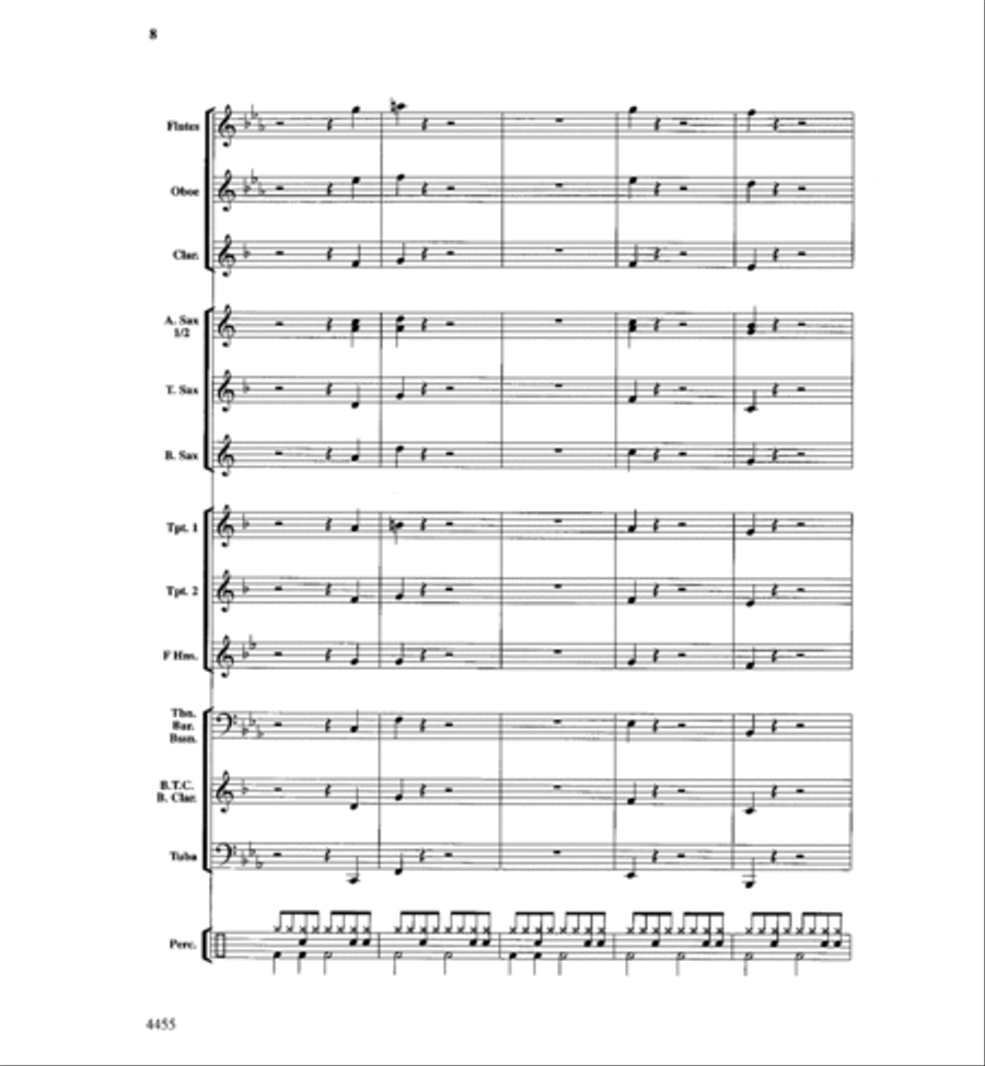 Rattle Snakes! Concert Band scores gallery preview page 8