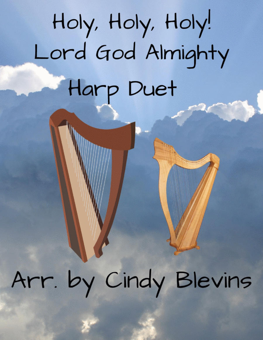 Holy, Holy, Holy, Lord God Almighty, for Harp Duet Harp scores gallery preview page 1