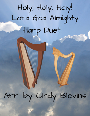 Book cover for Holy, Holy, Holy, Lord God Almighty, for Harp Duet