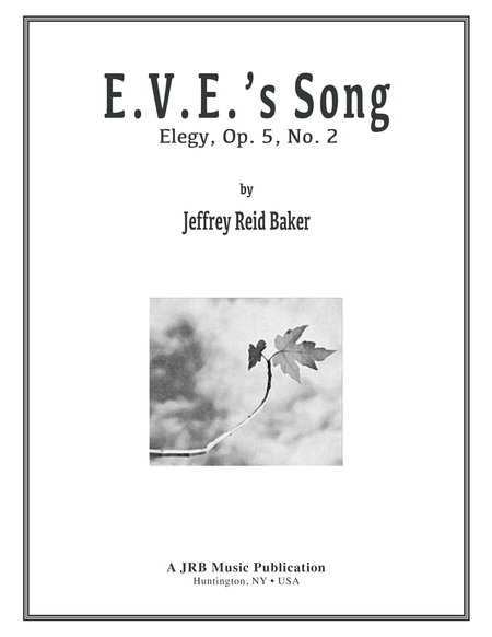 EVE SONG: Elegy Op. 5, No.2 image number null