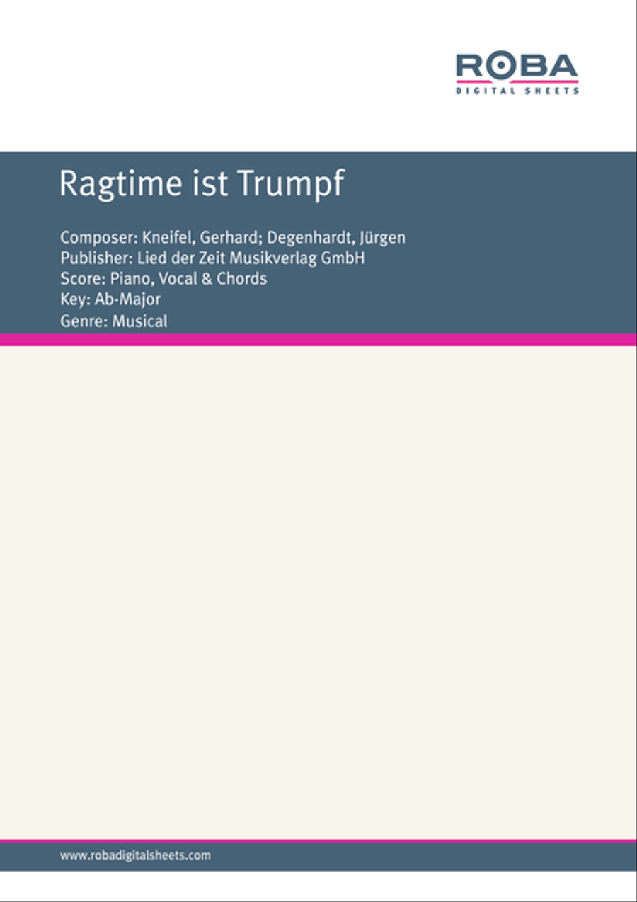 Ragtime ist Trumpf Voice scores gallery preview page 1