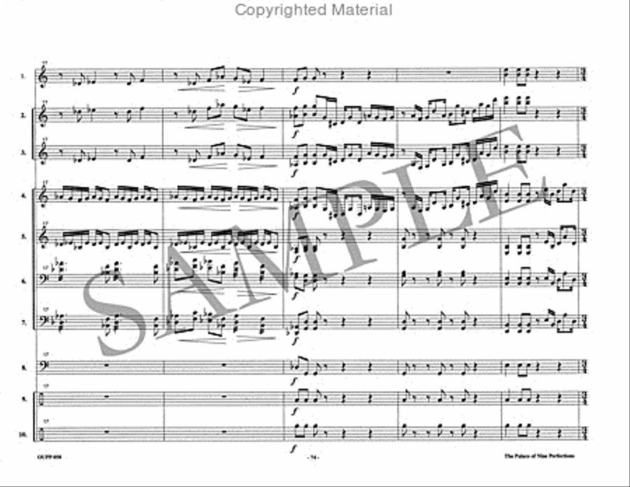 The Palace of Nine Perfections Percussion Ensemble scores gallery preview page 22
