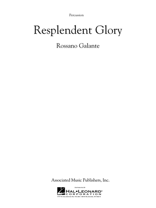 Book cover for Resplendent Glory - Percussion