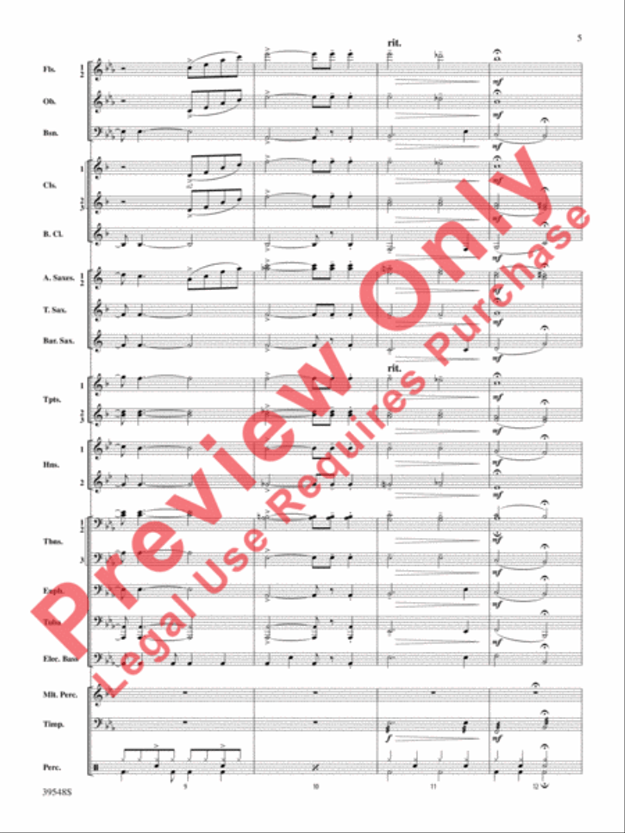 The Beatles Remembered Concert Band scores gallery preview page 6