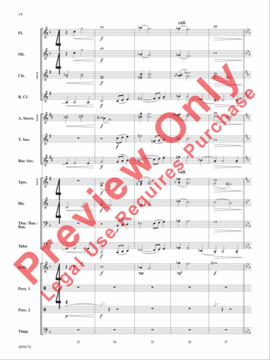 Once Upon a Time Signature Concert Band scores gallery preview page 15