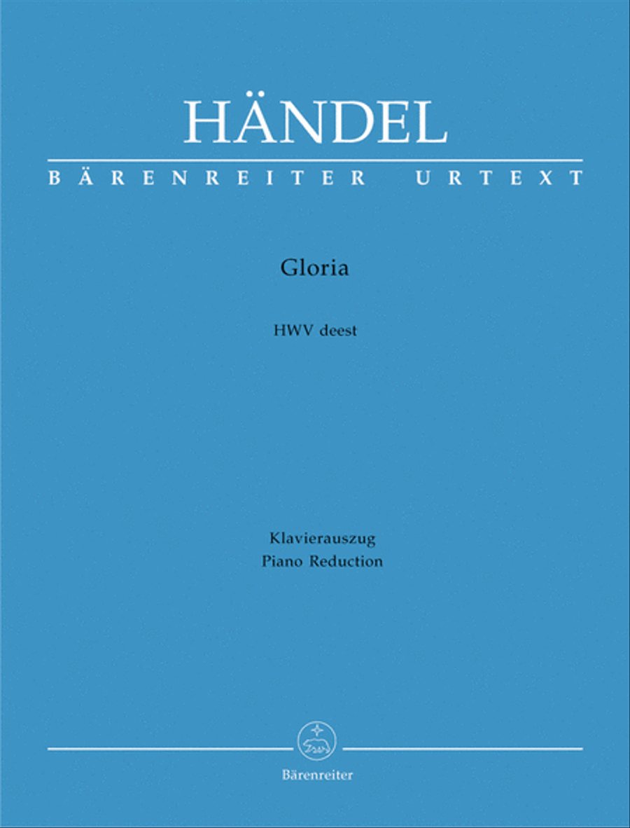 Gloria HWV deest Soprano Voice scores gallery preview page 1
