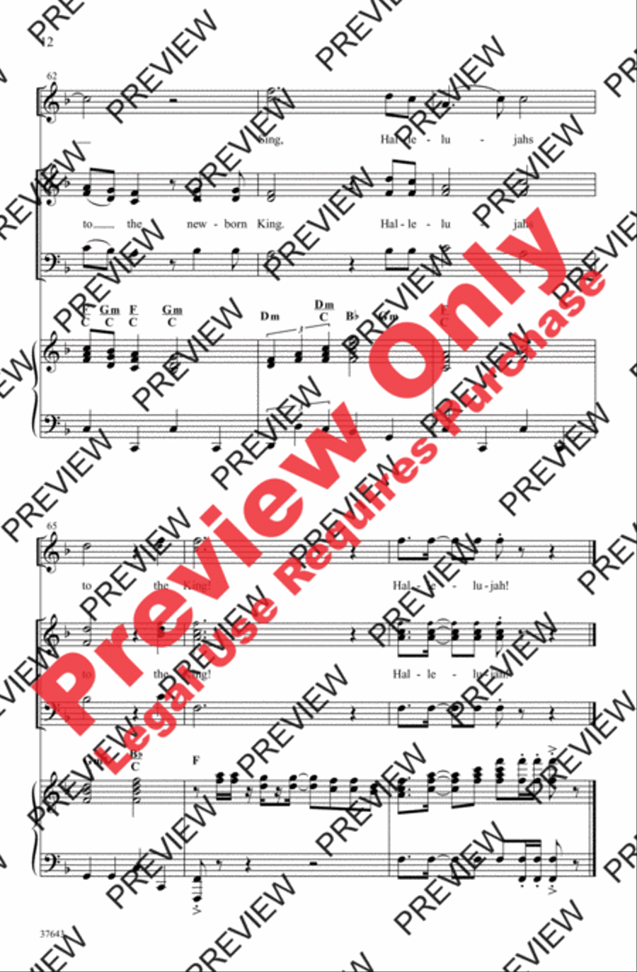 Christmas Glory Hallelujah 3-Part scores gallery preview page 23