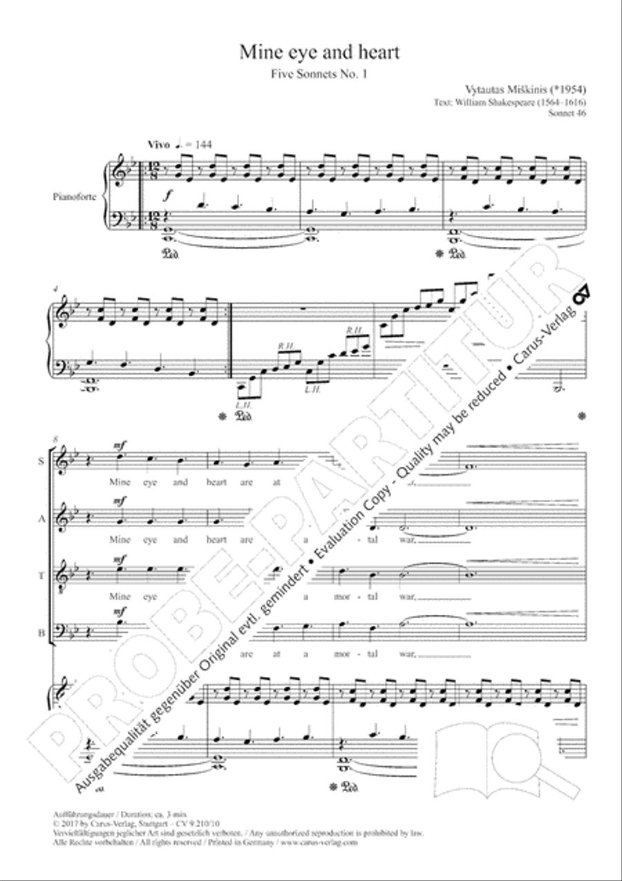 <br>Sheet music extract