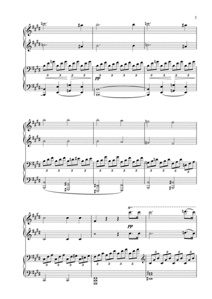 BEETHOVEN - Piano Sonata No.14 “Moonlight”, I mov. - 1 piano 4  hands, score and parts image number null