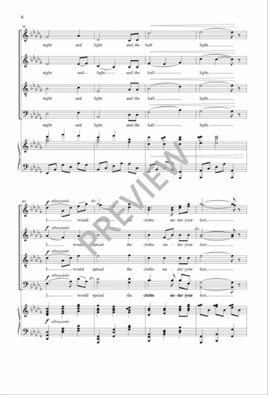 Under Your Feet Divisi scores gallery preview page 7