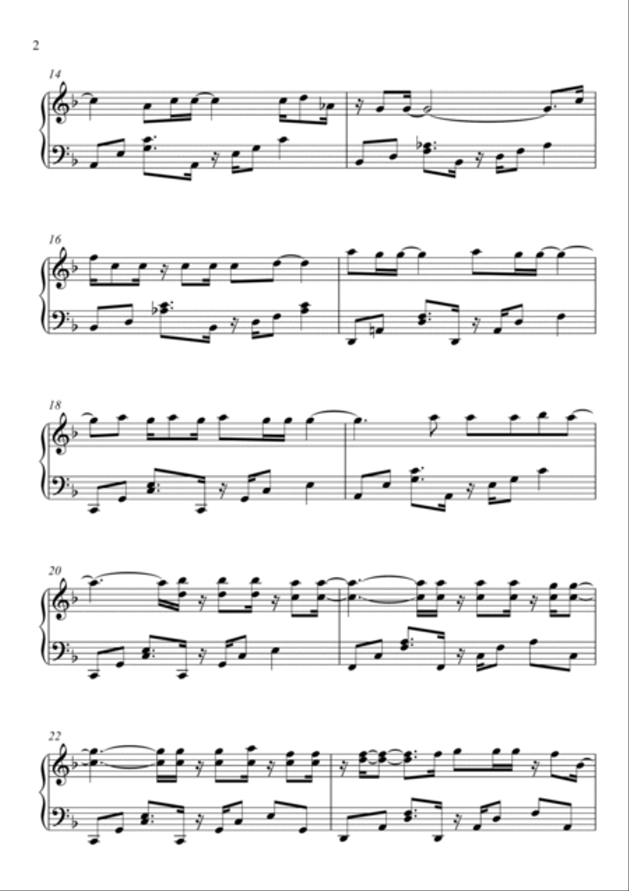 Torn Piano Solo scores gallery preview page 2
