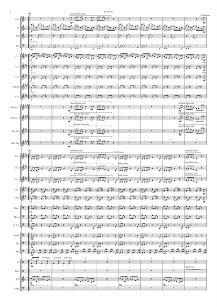 Get Over You Concert Band scores gallery preview page 2