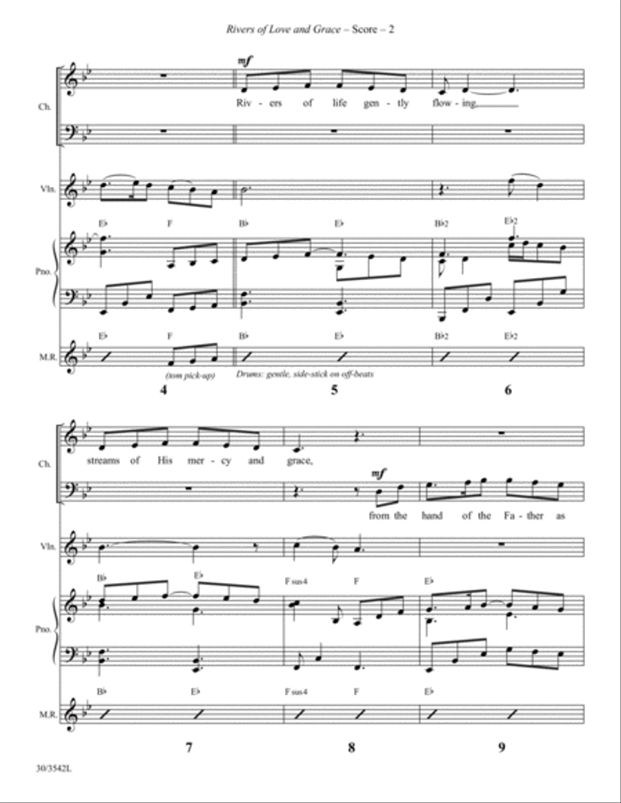 Rivers of Love and Grace - Instrumental Ensemble Score and Parts Choir scores gallery preview page 4