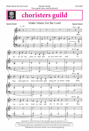 Book cover for Make Music for the Lord