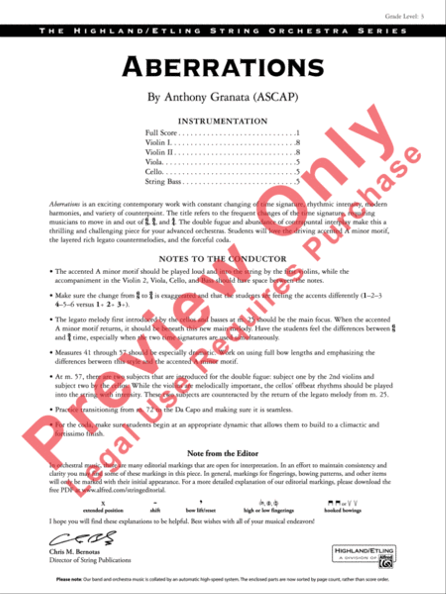 Aberrations String Orchestra scores gallery preview page 2
