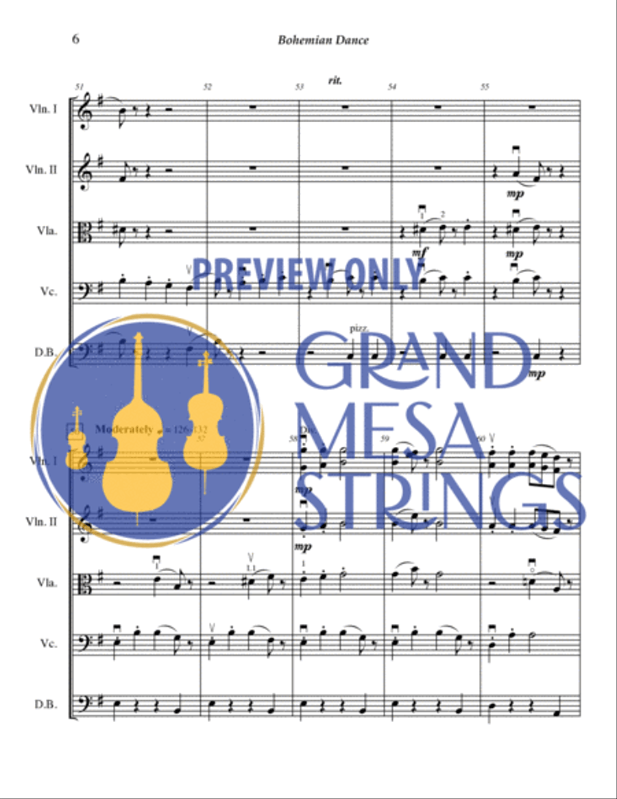Bohemian Dance Bohemian Dance String Orchestra scores gallery preview page 7