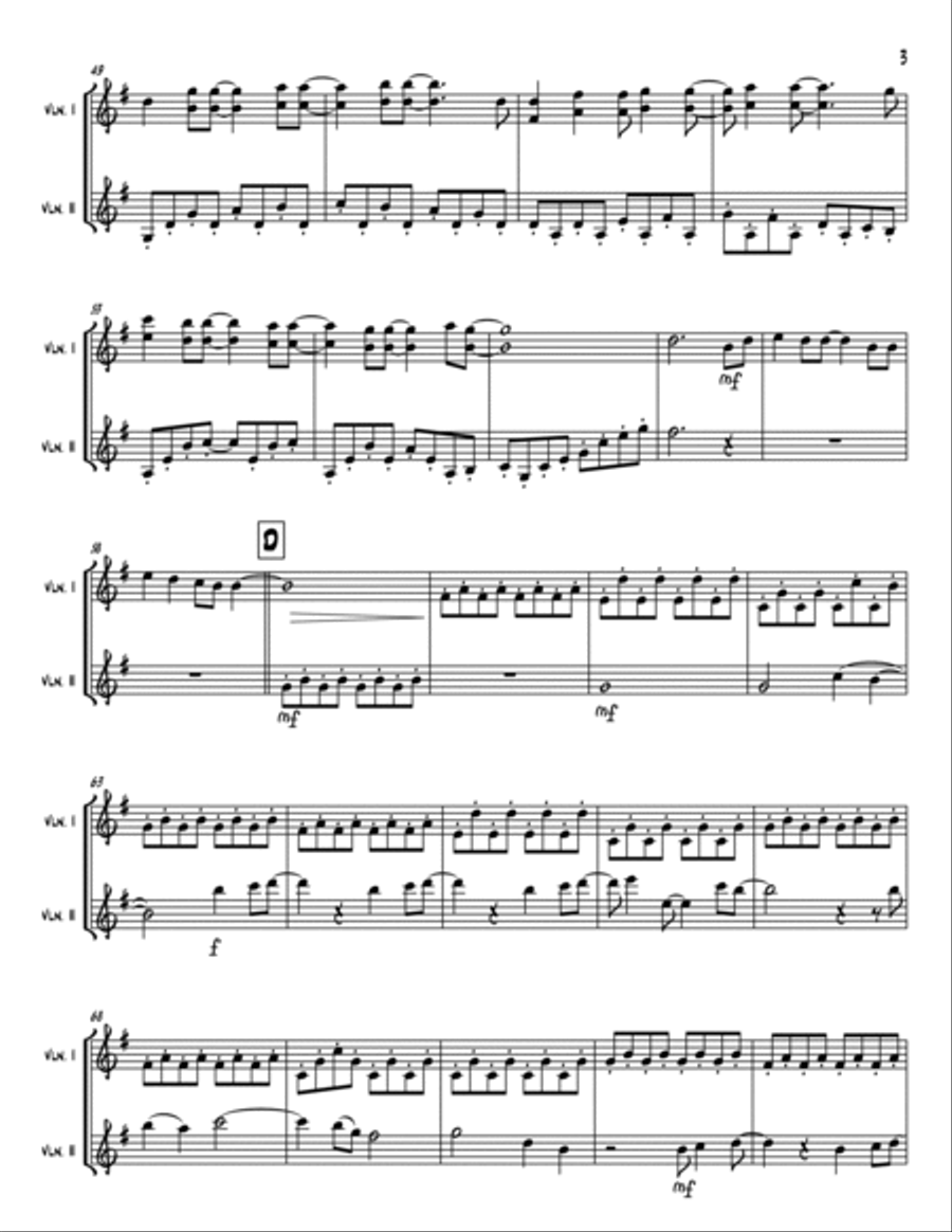 A Million Dreams String Duet scores gallery preview page 3