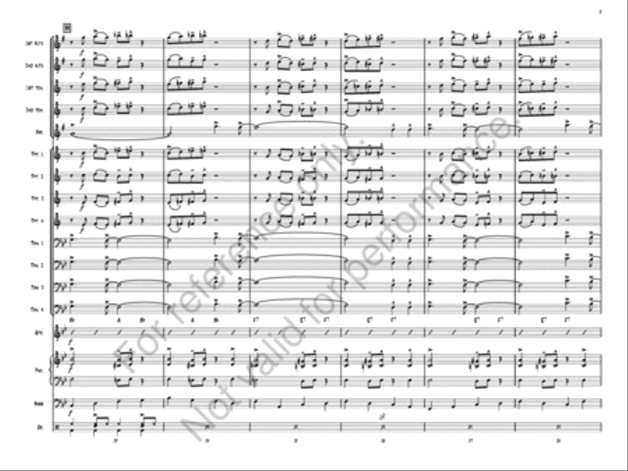 Happy Birthday Jazz Ensemble scores gallery preview page 7