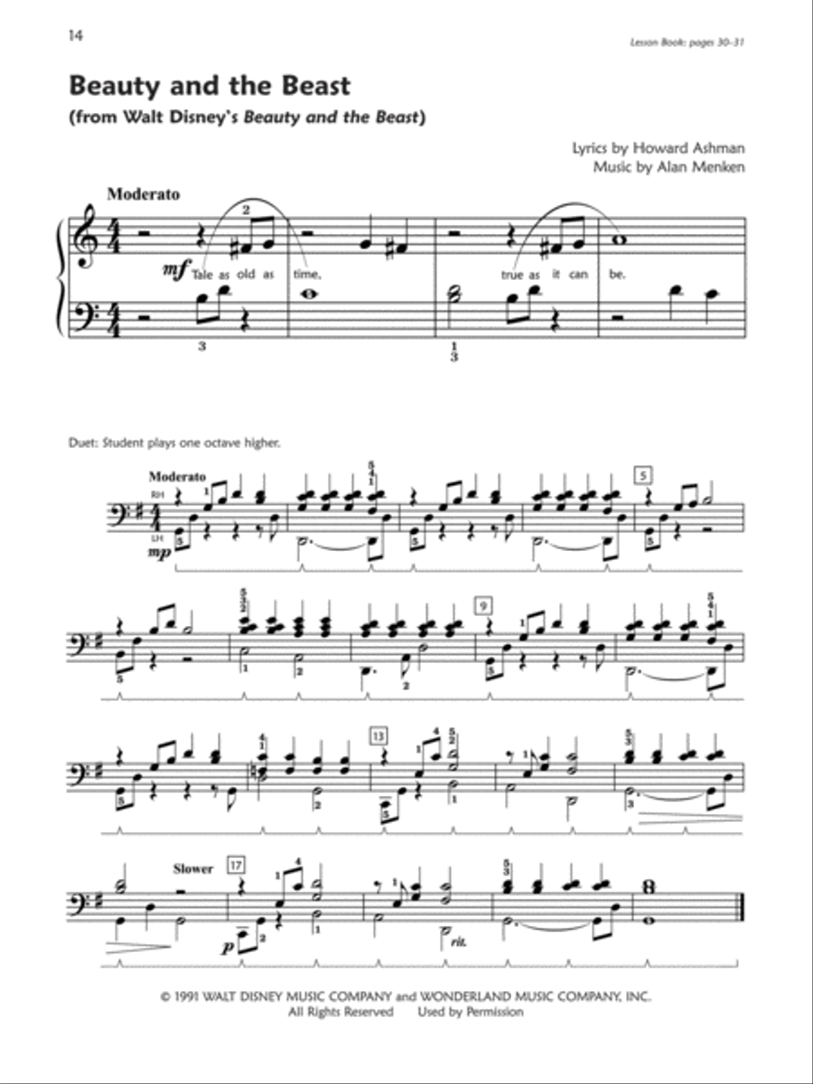 Premier Piano Course Pop and Movie Hits, Book 2A Piano Method scores gallery preview page 3