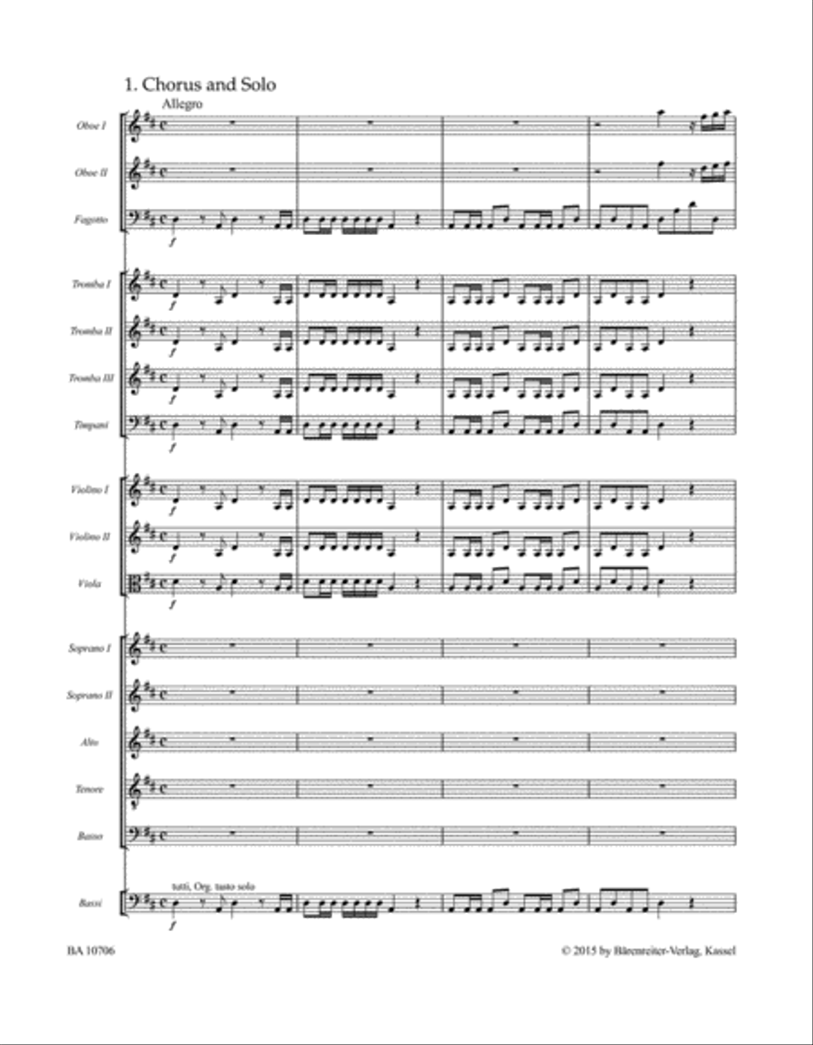 Te Deum for the Victory at the Battle of Dettingen HWV 283 SSATB scores gallery preview page 2