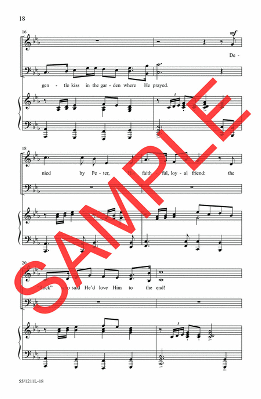 Not My Will, But Yours 4-Part scores gallery preview page 13