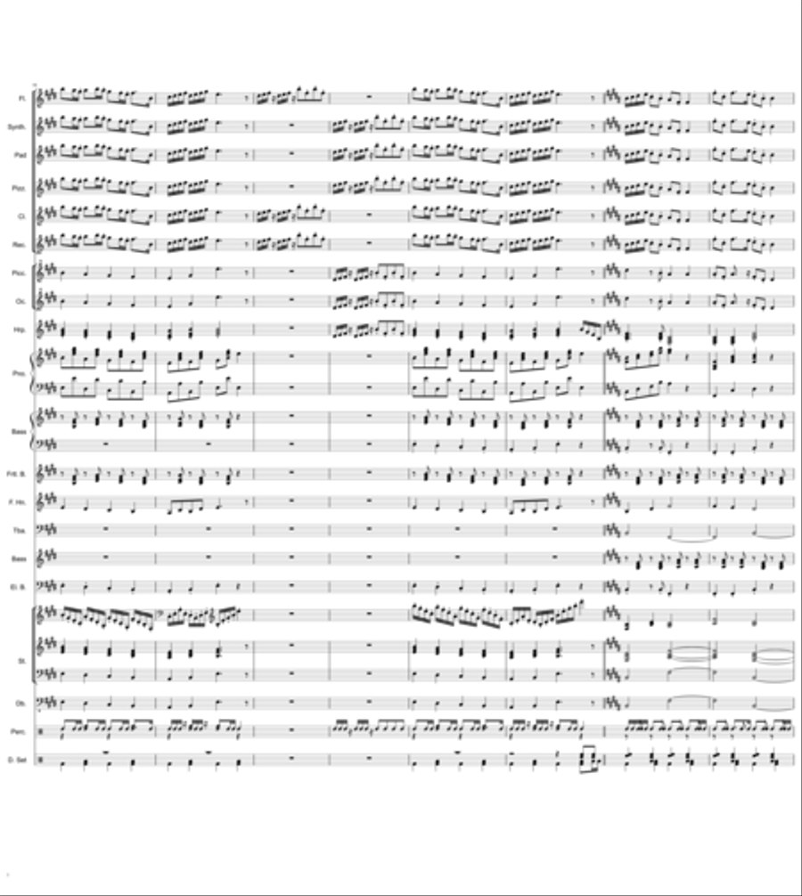 Derek's Tune Full Orchestra scores gallery preview page 2