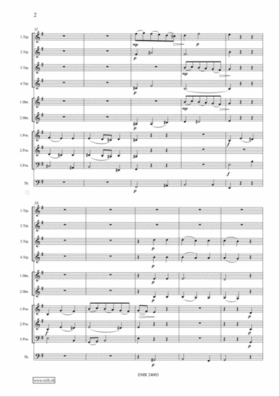 Sonata e-moll Sonata e-moll Brass Ensemble scores gallery preview page 4