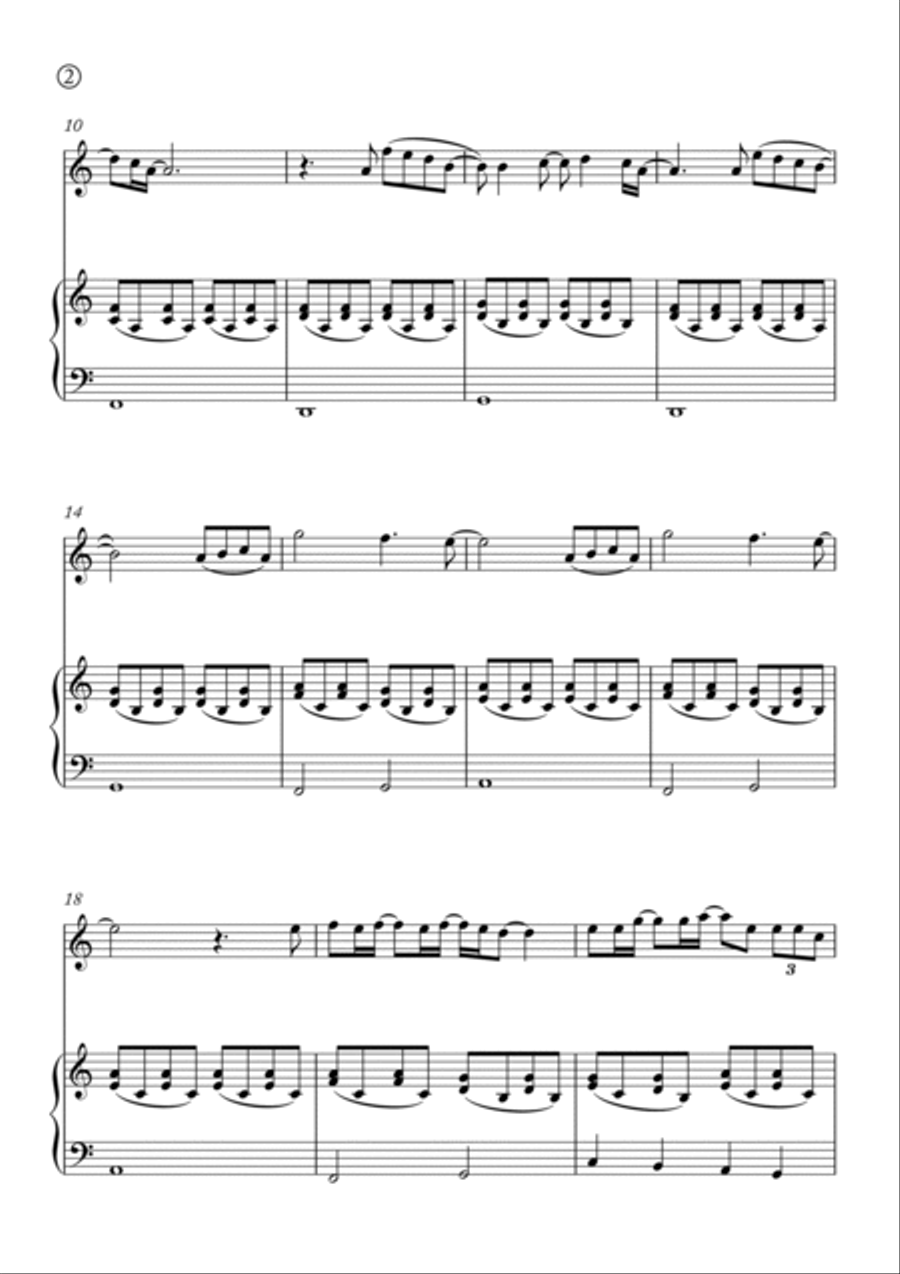 Talking To The Moon Violin Solo scores gallery preview page 2