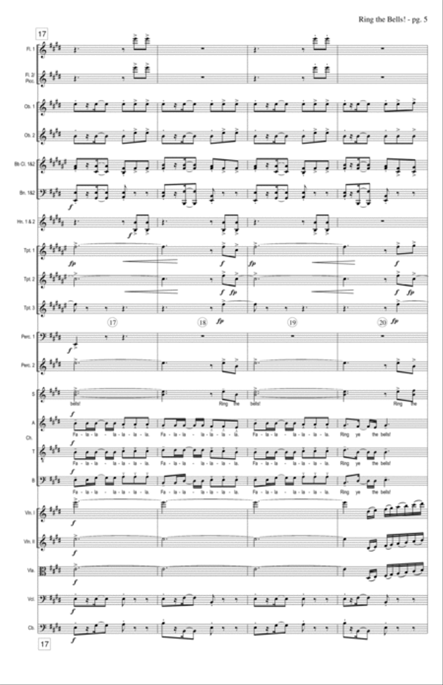Ring The Bells! - Full Score Choir scores gallery preview page 5