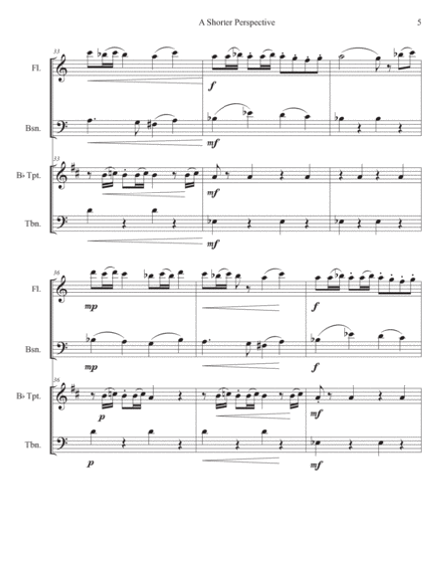 A Shorter Perspective Small Ensemble scores gallery preview page 6