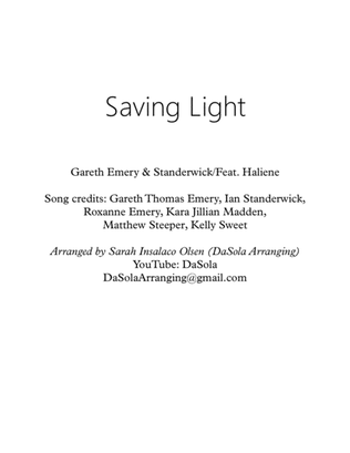 Book cover for Saving Light