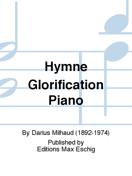 Hymne Glorification Piano