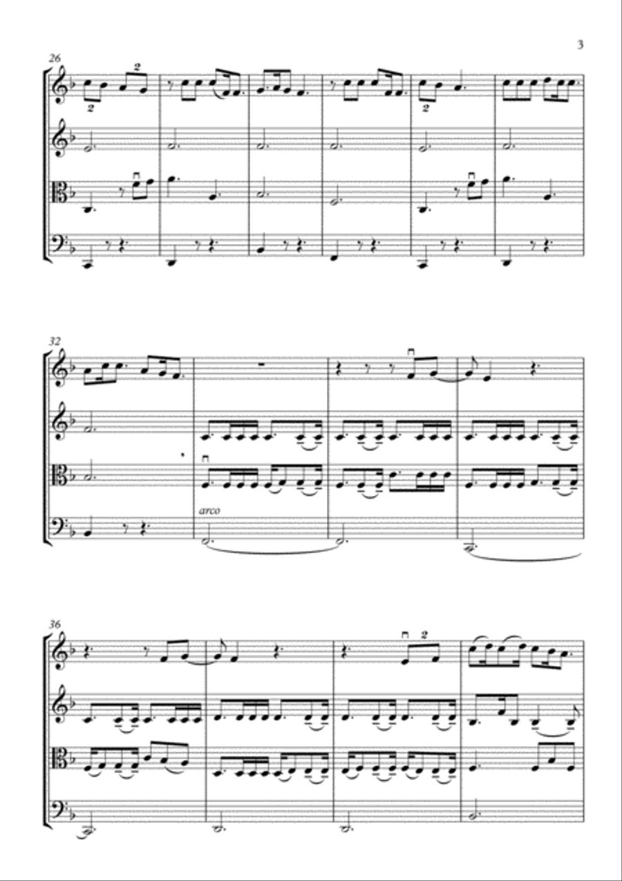 Your Guardian Angel Your Guardian Angel String Quartet scores gallery preview page 4