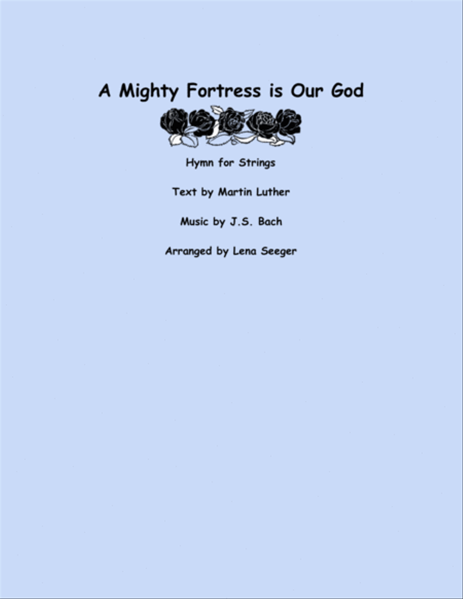 A Mighty Fortress is Our God String Quartet scores gallery preview page 1
