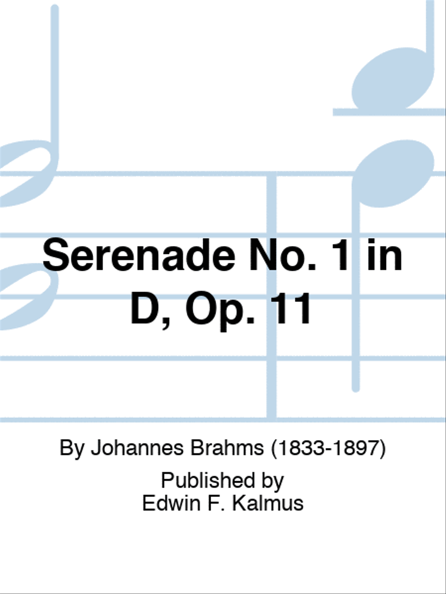 Serenade No. 1 in D, Op. 11 Score scores gallery preview page 1