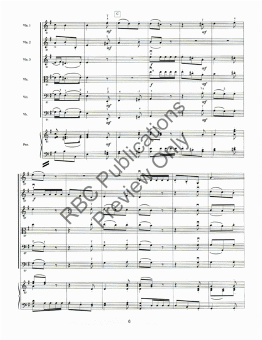 Vivace (Score) String Orchestra scores gallery preview page 10