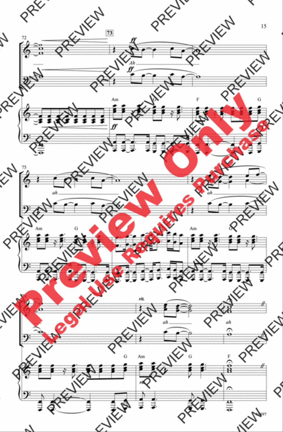Stairway to Heaven 3-Part scores gallery preview page 15