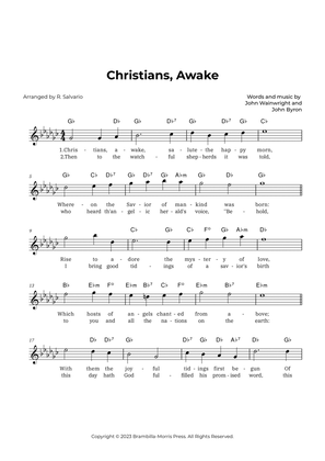 Christians, Awake (Key of G-Flat Major)