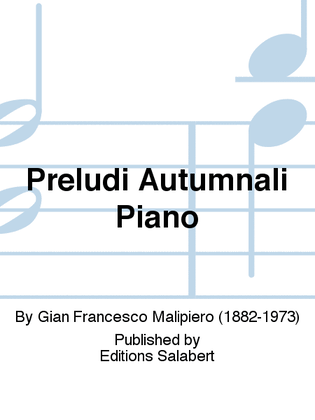 Preludi Autumnali Piano