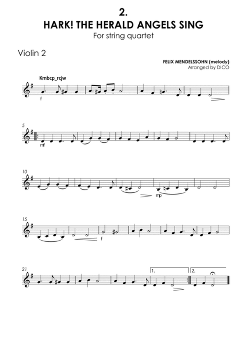 10 Christmas Carols for String Quartet, Vol. 1 - Violin 2 image number null