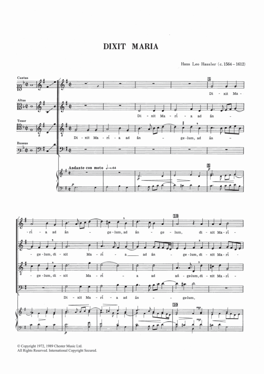Dixit Maria Dixit Maria 4-Part scores gallery preview page 1