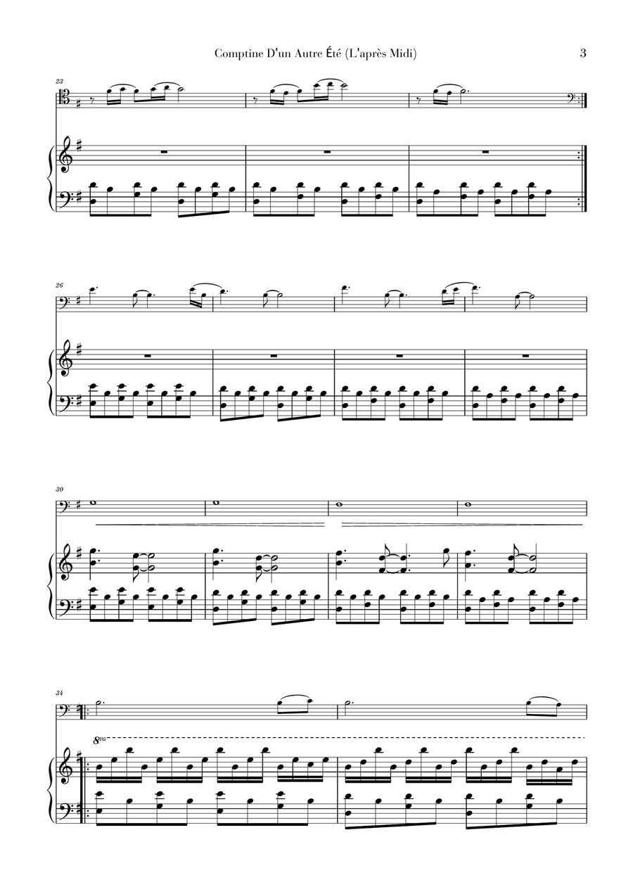Comptine D'un Autre Été: L'après-midi String Duet scores gallery preview page 3