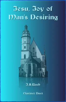 Book cover for Jesu Joy of Man's Desiring, J S Bach, Clarinet Duet